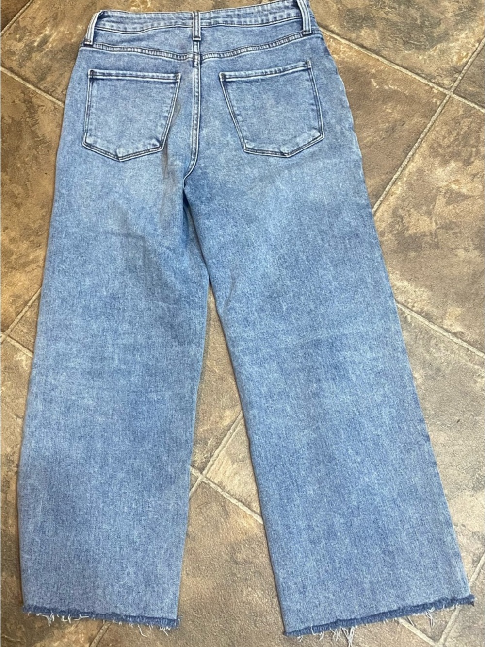 Kut from the Kloth Light Blue Women's Cropped Wide-Leg Jeans - Picture 4 of 4